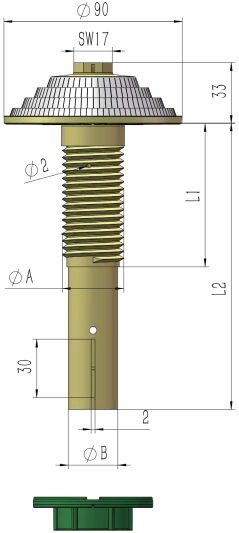 Long handle dual flow filter nozzles