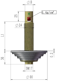 Long handle dual flow filter nozzles
