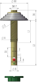 Long handle dual flow filter nozzles